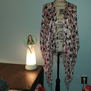 New BCBGeneration Fringe Kimono or Coverup